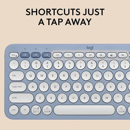 Logitech Pebble 2 Multi Device Wireless Keyboard & Mouse Combo - Tonal Blue