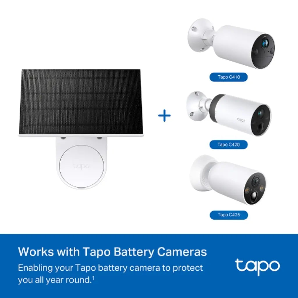  TP-Link Tapo A201 2.5W Solar Panel for Tapo Battery Cameras with 4M Cable-tpstech.in