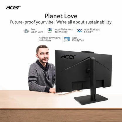 Acer B247Y D6 23.8" Full HD IPS Monitor with 5MP IR Adjustable Webcam