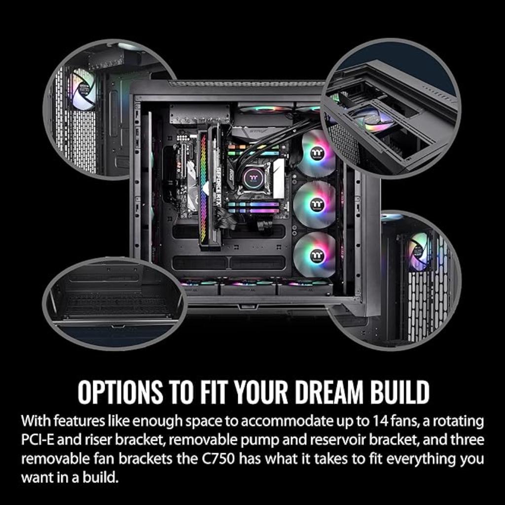 Thermaltake CTE C750 TG ARGB E-ATX Full Tower Tempered Glass Computer Case