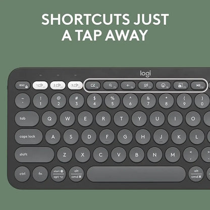 Logitech Pebble 2 Combo Wireless Bluetooth Keyboard & Mouse Set with Logi Bolt Receiver