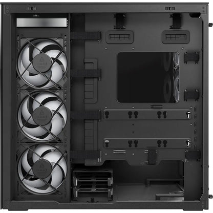 ARCTIC Xtender VG E-ATX Mid Tower Computer Case with Vertical GPU Mount - Mirror Black-tpstech.in