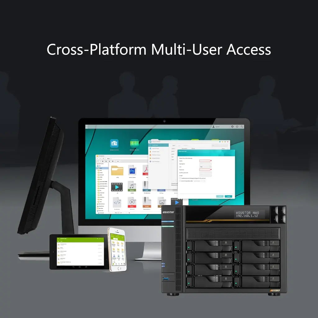 Asustor AS6808T Diskless 8-Bay NAS Ryzen Quad-Core 16GB DDR5 ECC Dual 10GbE USB4-tpstech.in