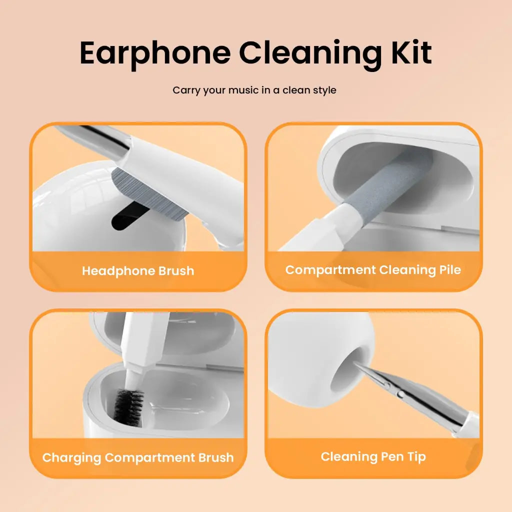 Portronics Clean G POR 2031 20 in 1 Multifunctional Gadget Cleaning Kit-tpstech.in