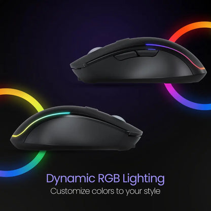 Portronics Toad One POR 1682 Wireless Dual Connectivity Mouse with RGB Lights-tpstech.in