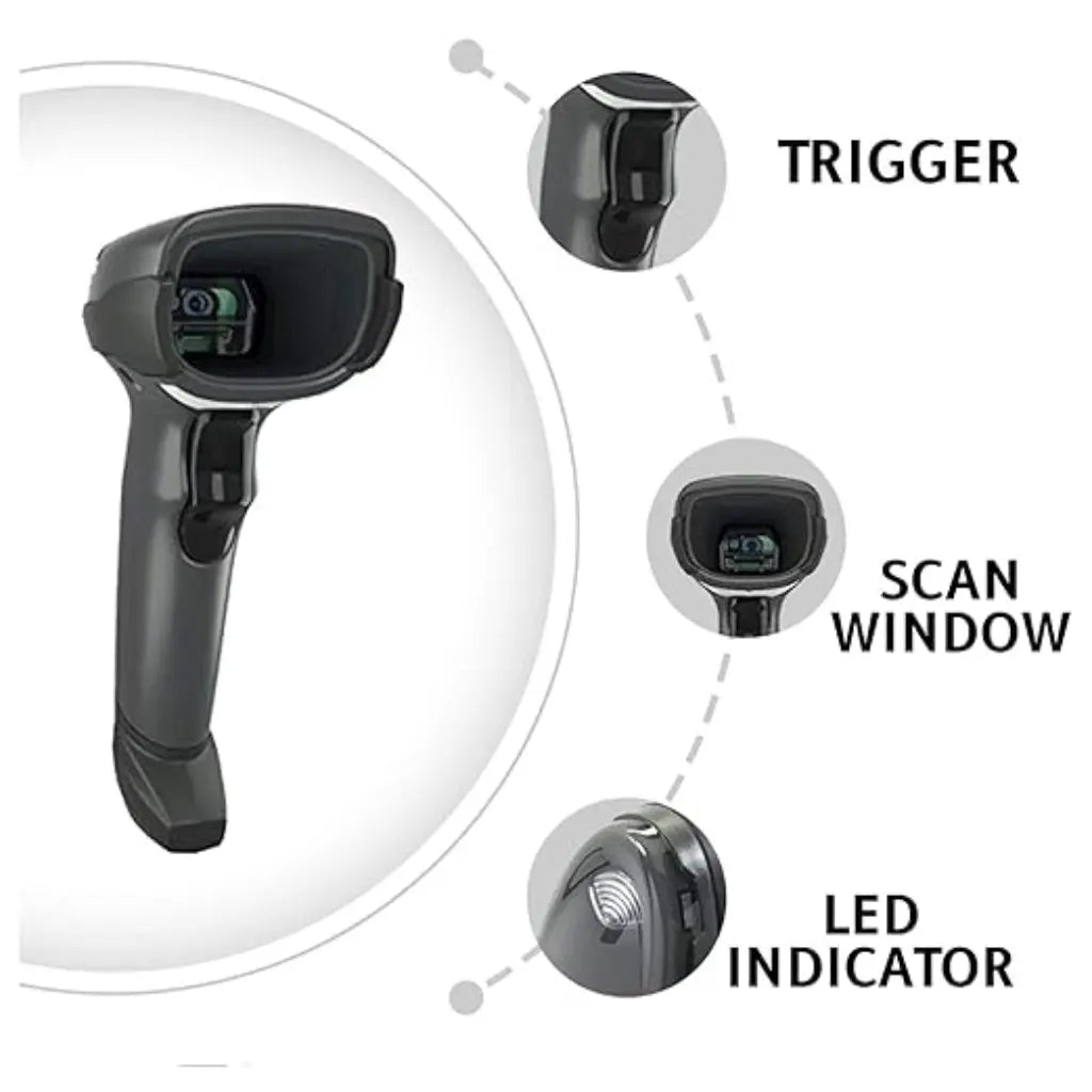 Zebra DS4608-SR Standard Range 1D/2D Barcode Scanner with USB Interface-tpstech.in