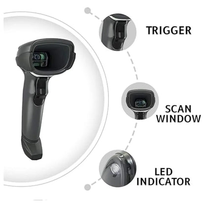 Zebra DS4608-SR Standard Range 1D/2D Barcode Scanner with USB Interface-tpstech.in