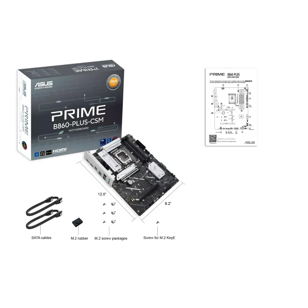 ASUS PRIME B860‑PLUS‑CSM B860 LGA1851 DDR5 ATX Motherboard-tpstech.in