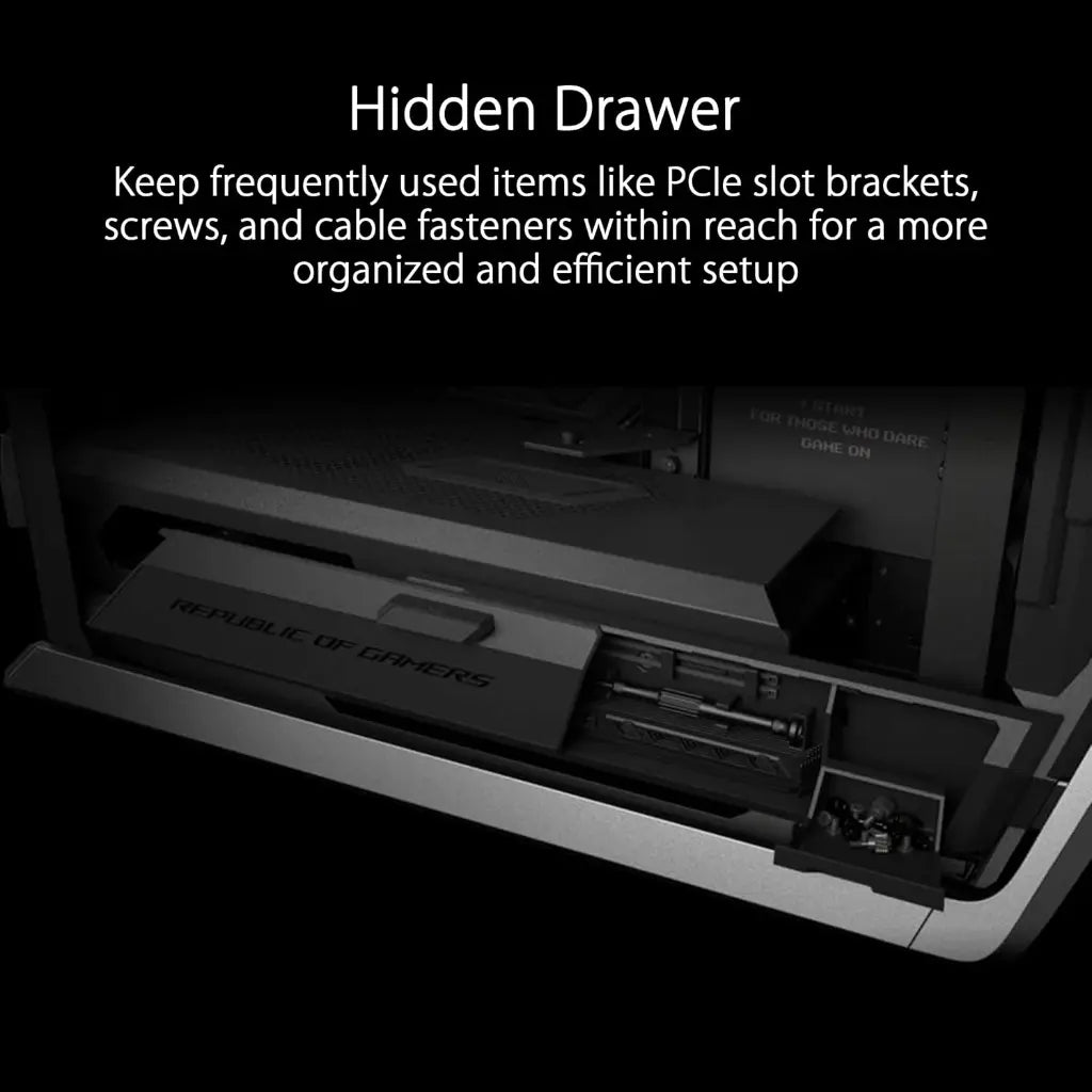 ASUS ROG Hyperion GR701 Full Tower Case with Tempered Glass - Black-tpstech.in