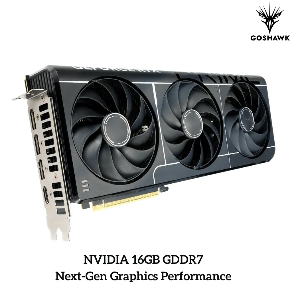 Goshawk Vega Elite | Ryzen 7 7800X3D | NVIDIA 16GB GB | 4K Ultra Gaming & Creator PC-tpstech.in