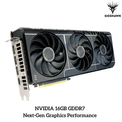 Goshawk Vega Elite | Ryzen 7 7800X3D | NVIDIA 16GB GB | 4K Ultra Gaming & Creator PC-tpstech.in