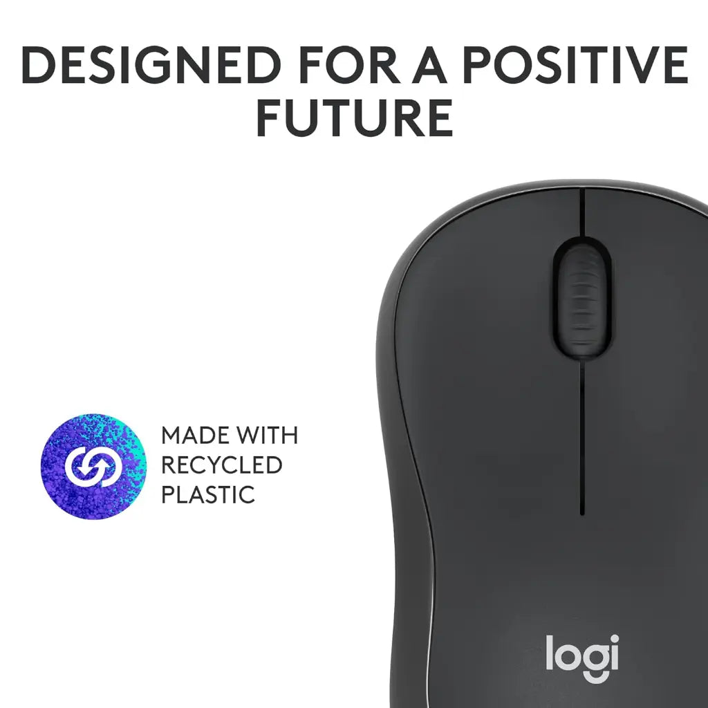 Logitech M240 Silent Bluetooth Wireless Mouse Compact Design - Graphite-tpstech