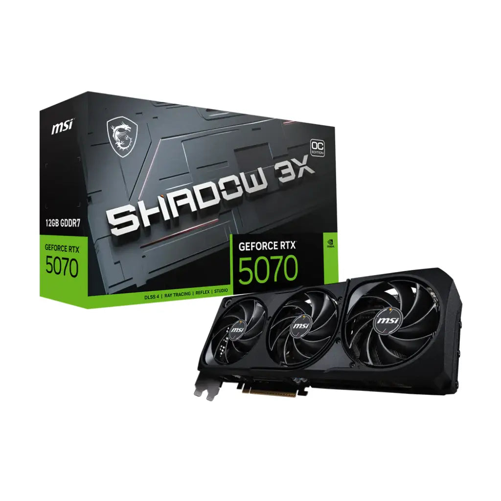 MSI GeForce RTX 5070 12G SHADOW 3X OC 12GB GDDR7 Graphics Card-tpstech.in