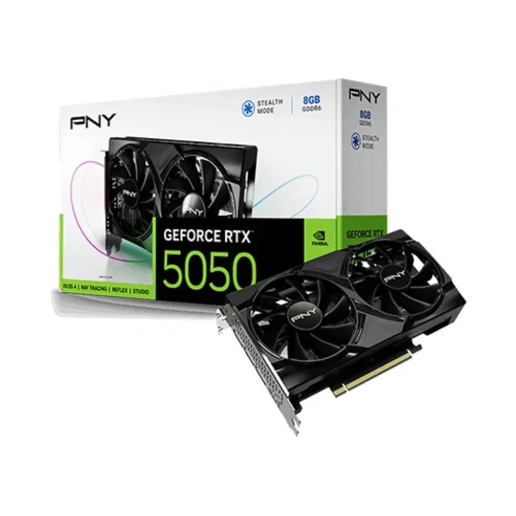 PNY GeForce RTX 5050 8GB GDDR6 Dual Fan Graphics Card-tpstech.in