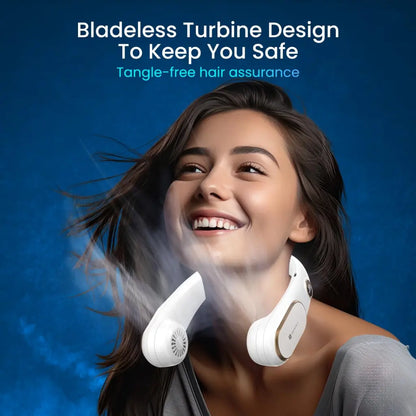 Portronics GoBreeze POR 2048 Portable Bladeless Neck Fan with 360 Degree Airflow-tpstech.in