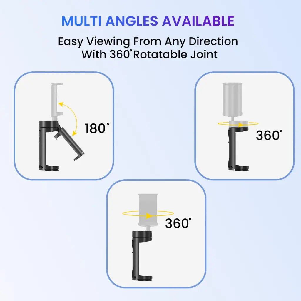 Portronics Mobot Clip POR 2269 Mobile Holder with 360 Adjustable Angles-tpstech.in