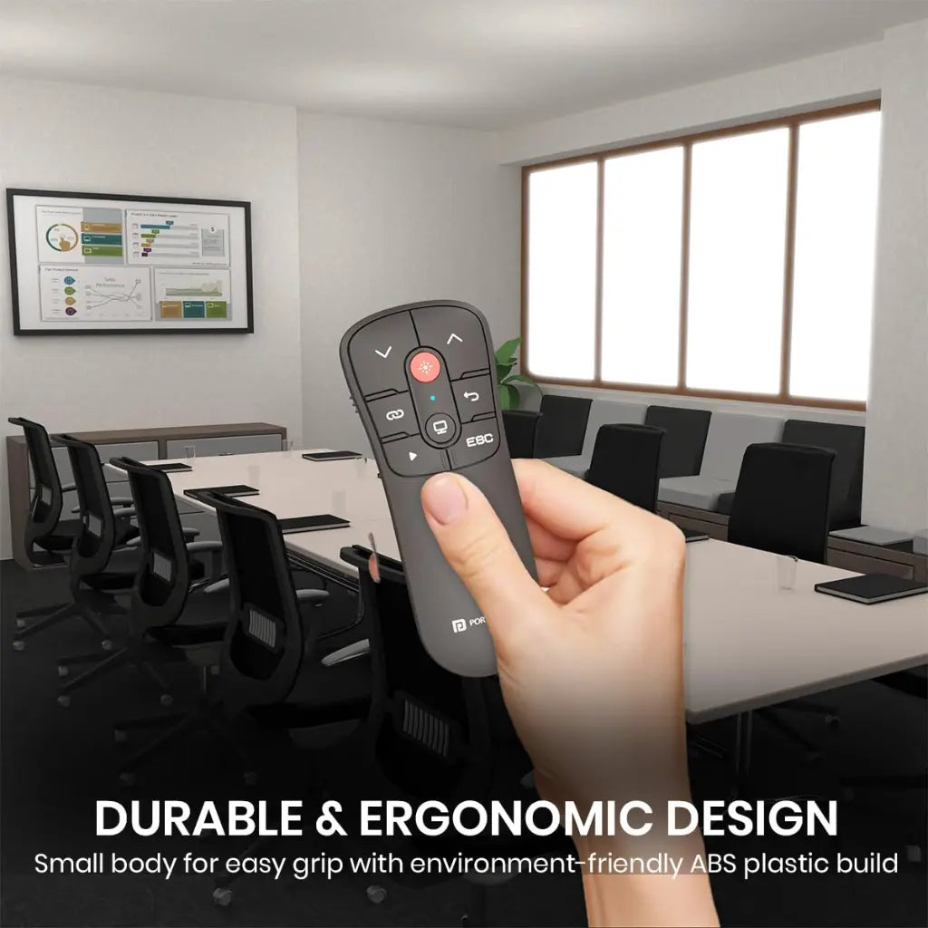 Portronics SlideMate POR 2188 Wireless Presenter Remote with Red Laser-tpstech.in