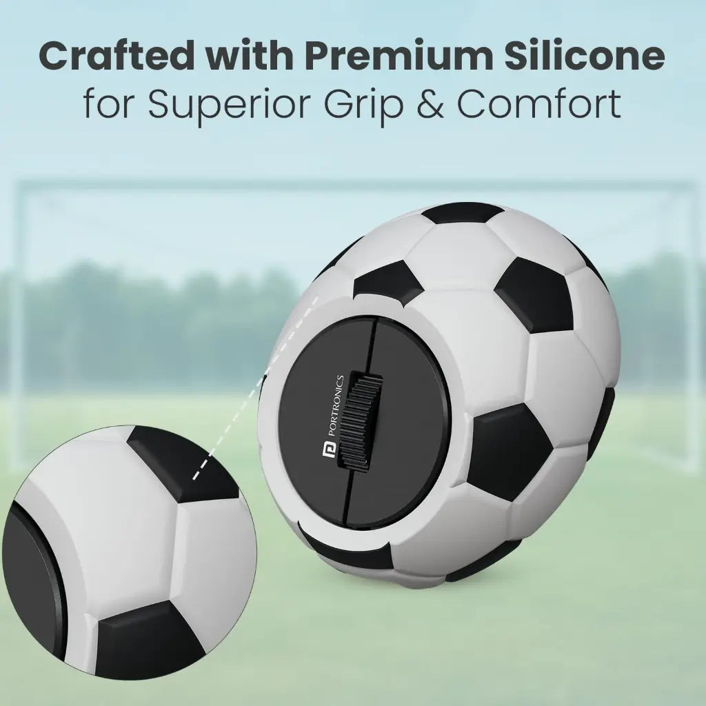 Portronics ToadPlay Football POR 3119 Mini Wireless Mouse Dual Mode 2400 DPI-tpstech.in