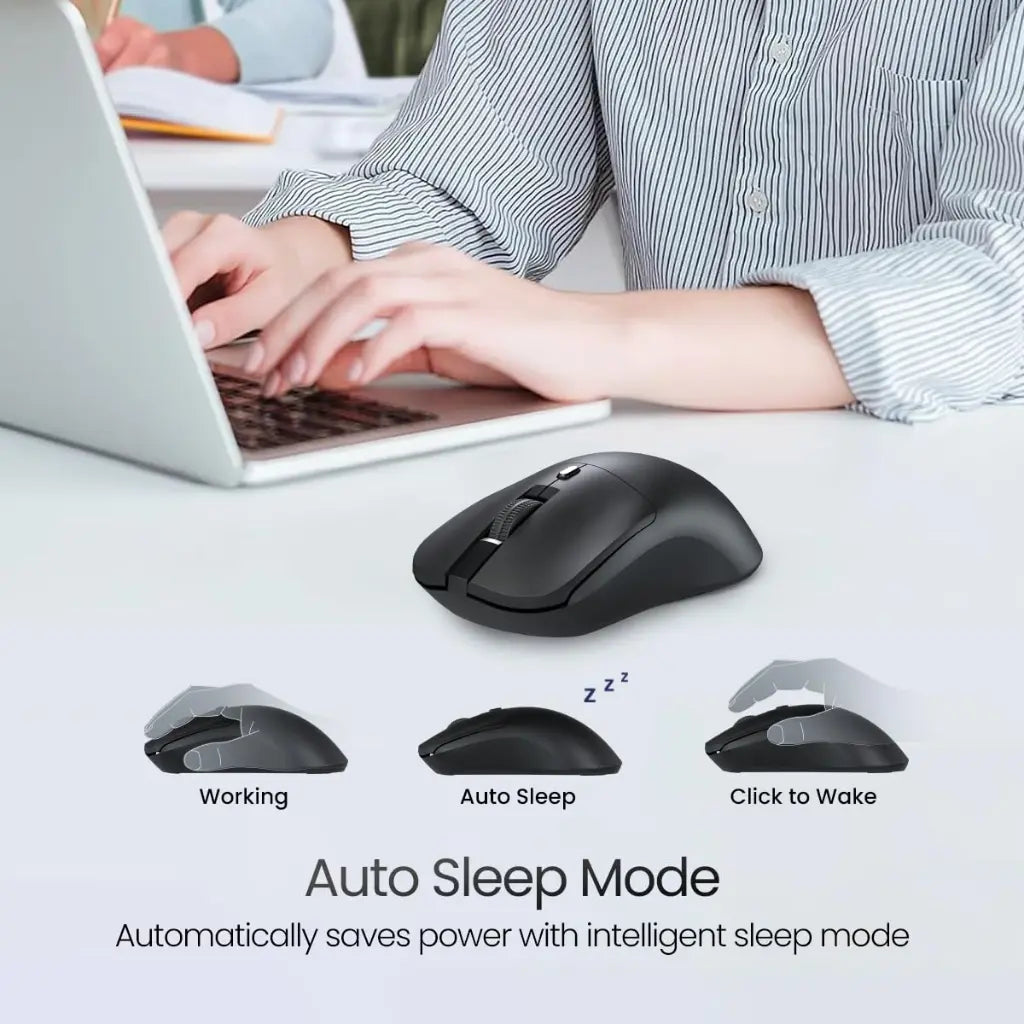 Portronics Toad 33 POR 2568 Wireless Mouse 2.4GHz 800–1600 Adjustable DPI-tpstech.in