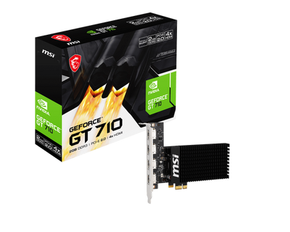 MSI GeForce GT 710 2GB GDDR3 64-Bit 4 HDMI Graphics Card