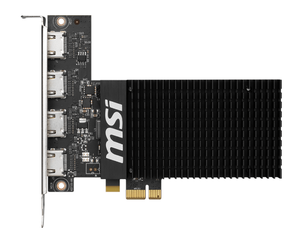 MSI GeForce GT 710 2GB GDDR3 64-Bit 4 HDMI Graphics Card