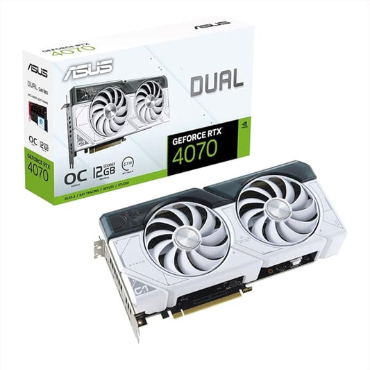 ASUS Dual GeForce RTX™ 4070 Super OC Edition 12GB GDDR6 Graphic Card-White