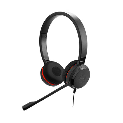 Jabra Evolve 20SE USB-A Wired On-Ear Headset with Microphone and Media Controls
