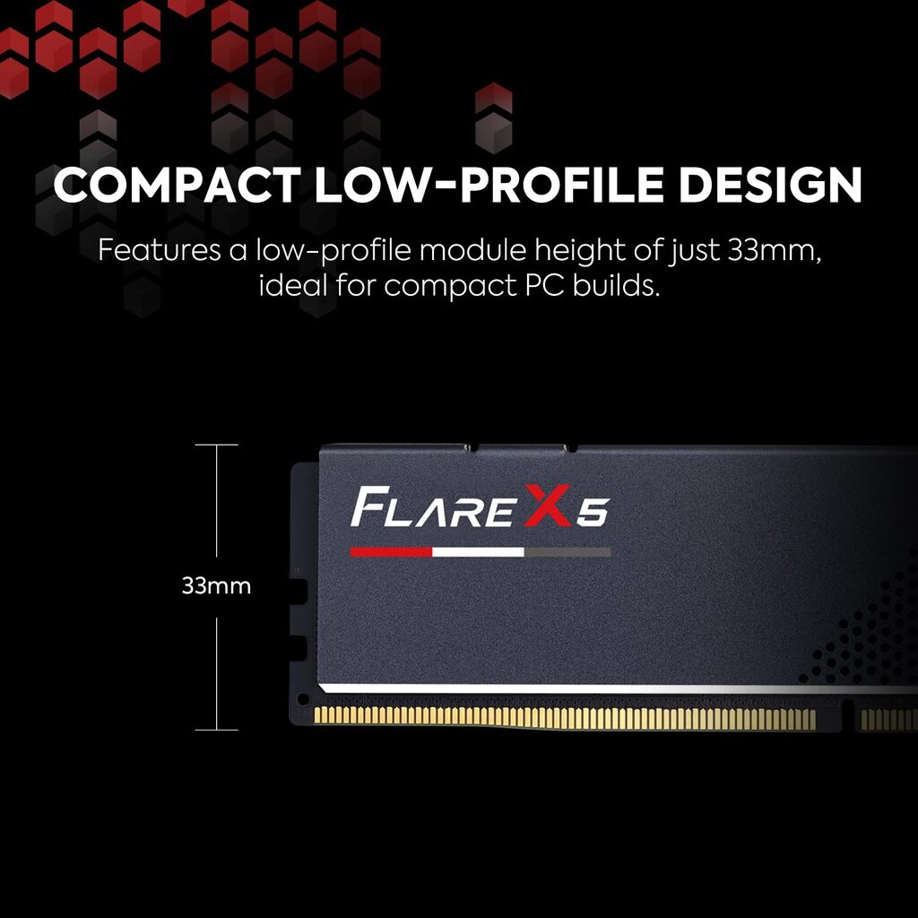 G. SKILL Flare X5 128GB (2 x 64GB) DDR5 RAM 6000MHz CL36 Gaming Workstation Memory