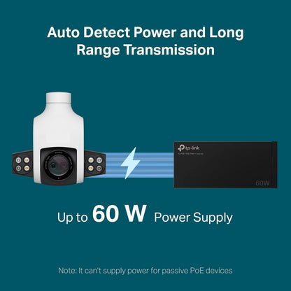 TP-Link Omada TL-POE170S 60W Desktop/Wall-Mount Gigabit PoE++ Injector