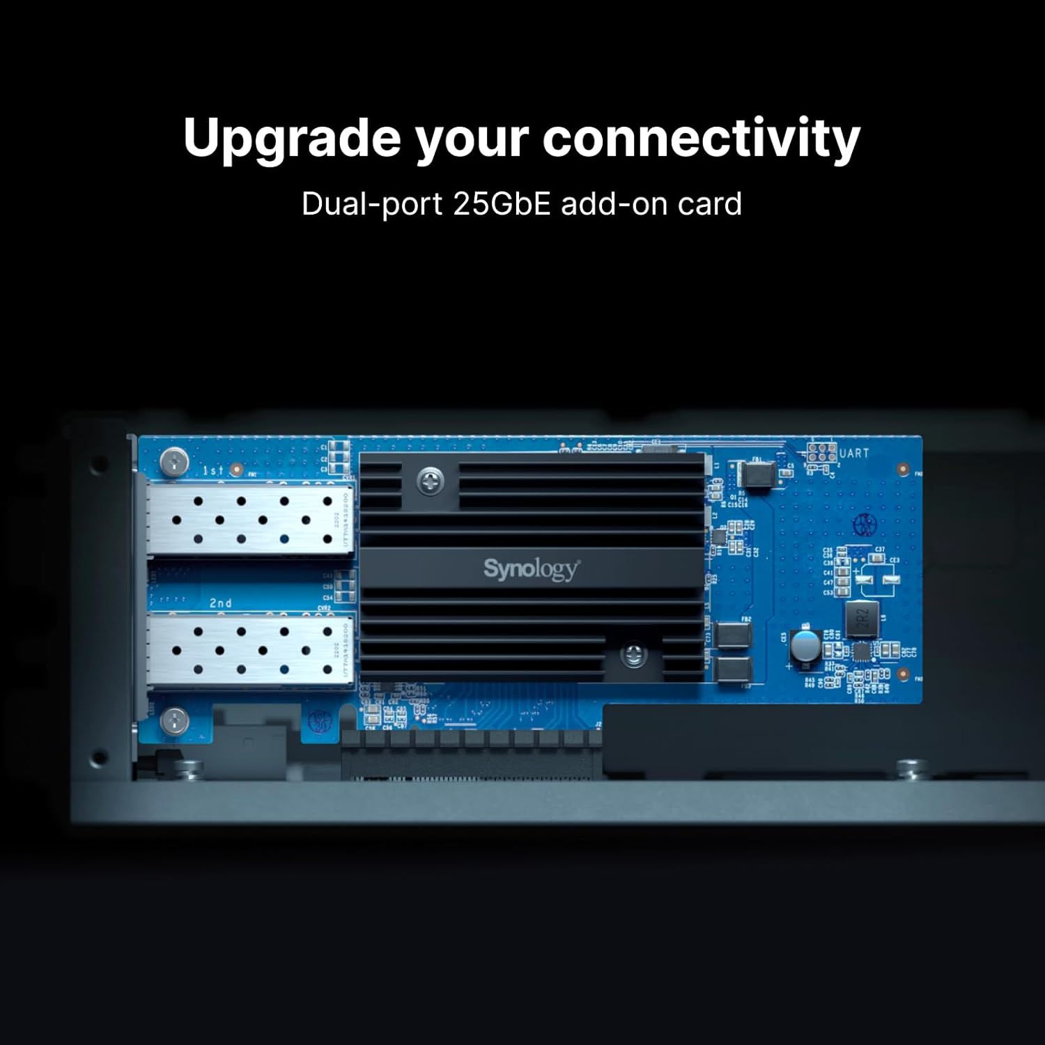 拡張カード 12579 Synology E25G30-F2 Synology E25G30-F2 Dual Port 25GbE Network Adapter – tpstech.in