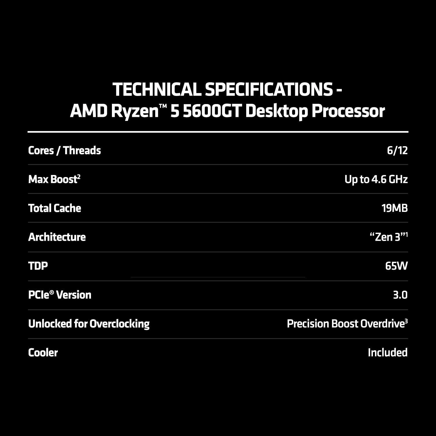 新品　AMD Ryzen 5 5600GT 動作保証 AMD RYZEN 5 5600GT 6 CORES UPTO 4.6 GHZ AM4 PROCESSOR