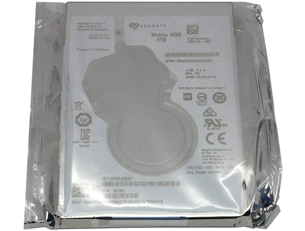 Seagate Mobile HDD 2TB 128MB Cache SATA 6.0Gb/s 2.5inch Internal Notebook Hard Drive