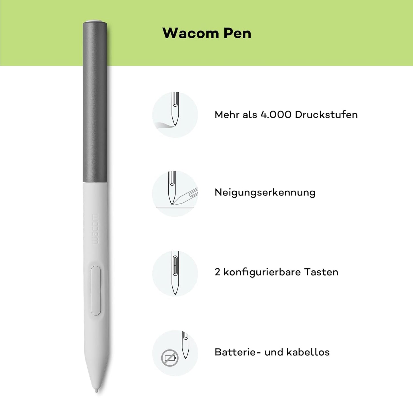 Wacom DTH134W1C One Touch 13.3" 1080p FHD IPS Panel Creative Graphic Tablet with Pen - White