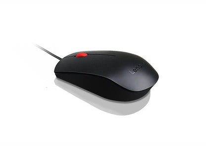 Lenovo essential usb | žična optična črna | 1600 dpi | usb-a | miška 3 Lenovo essential usb črna optična miška za pisarno in dom
