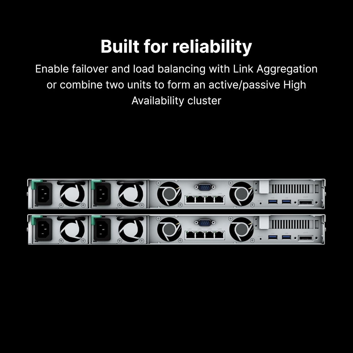 Synology RackStation RS822RP+ 4-Bay Network Attached Storage Enclosure - Black