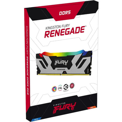 Kingston Fury Renegade RGB 48GB (2x24GB) DDR5 7200MHz CL38 DIMM Desktop Gaming Memory - Black