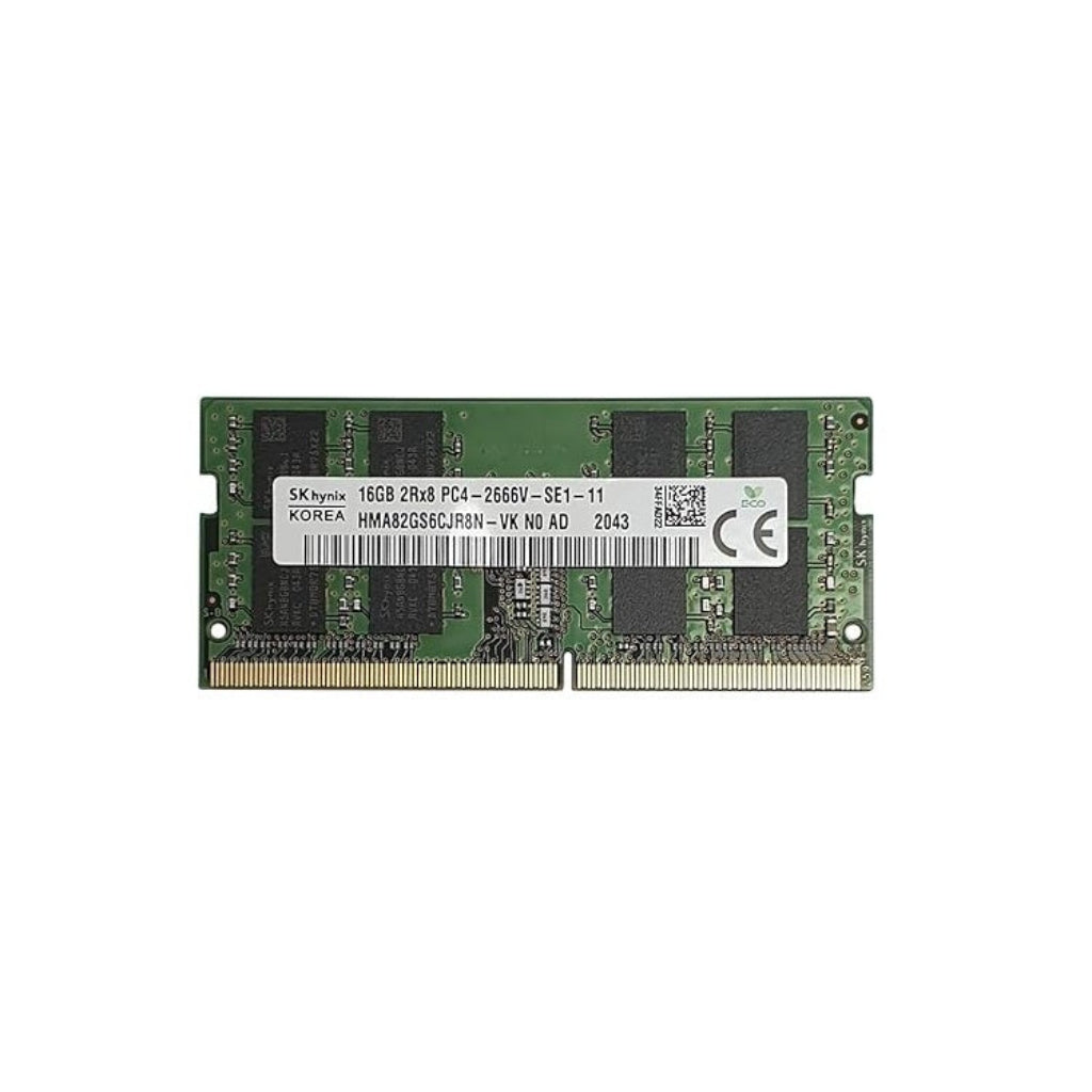 SK Hynix 16GB DDR4 RAM 2666 MHz CL19 2Rx8 260 Pin SODIMM Laptop Memory-(Pulled Out)