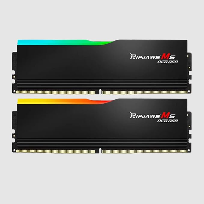 G.Skill Ripjaws M5 Neo RGB (AMD Expo) 32GB (2 x 16GB) DDR5 6000 MHz CL36 Desktop Memory