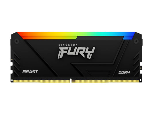 Kingston Fury Beast 32GB DDR4 3200MHz CL16 DIMM RGB Desktop Memory - Black
