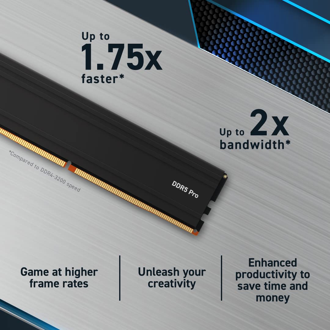 Buy Crucial Pro 32GB Kit (2x16GB) DDR5-5600 UDIMM - tpstech.in