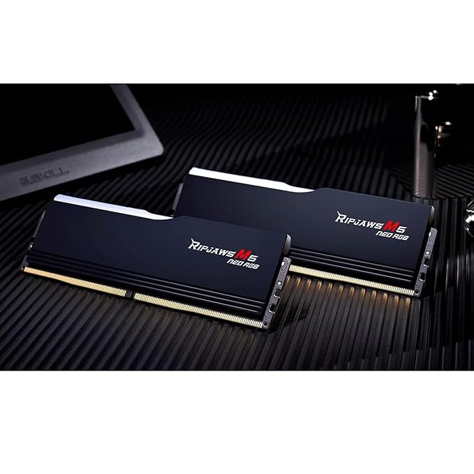 G.Skill Ripjaws M5 Neo RGB (AMD Expo) 32GB (2 x 16GB) DDR5 6000 MHz CL36 Desktop Memory