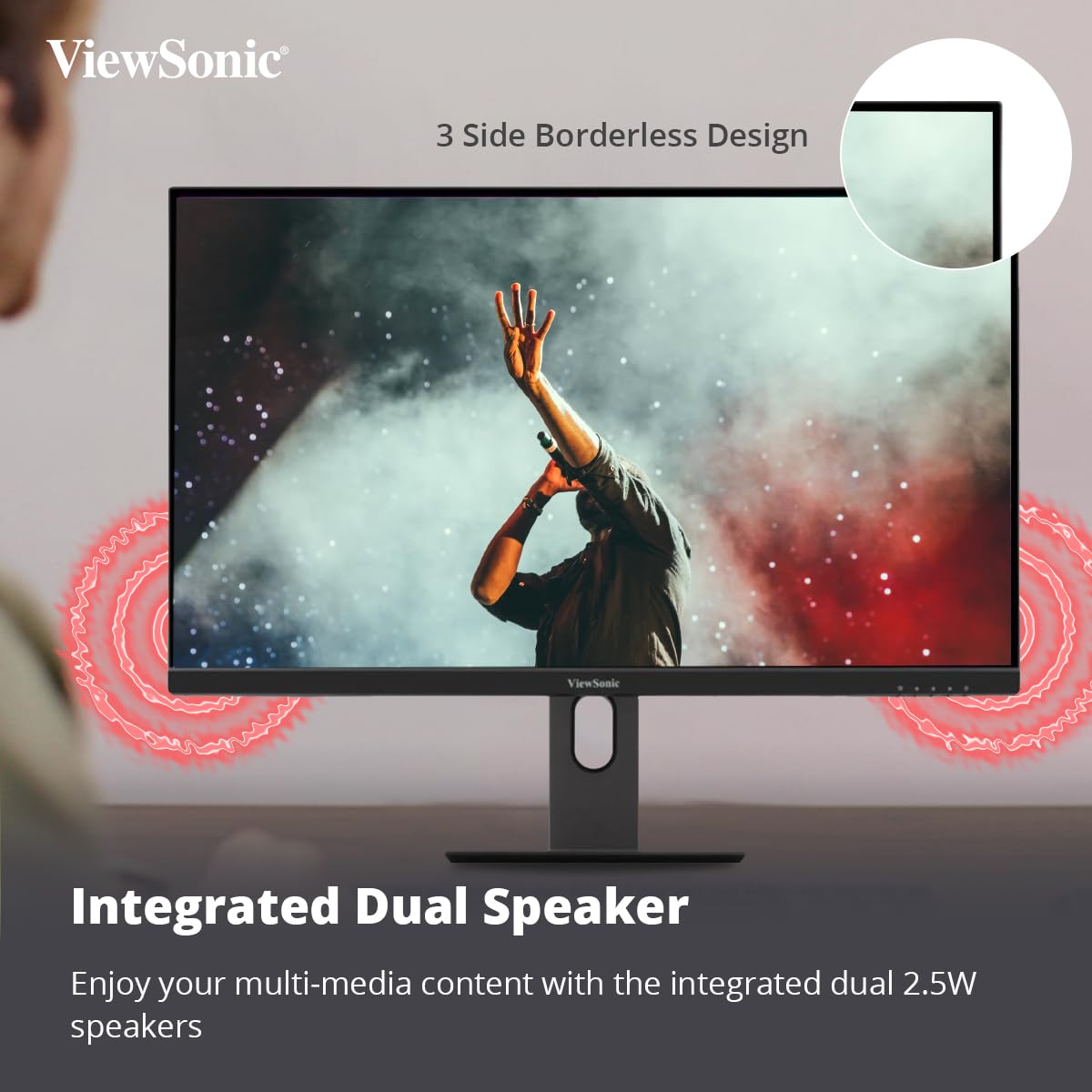 ViewSonic VX2762U-4K 27" 60Hz HDR10 4K UHD IPS HDR10 USB Type-C Monitor with Speakers