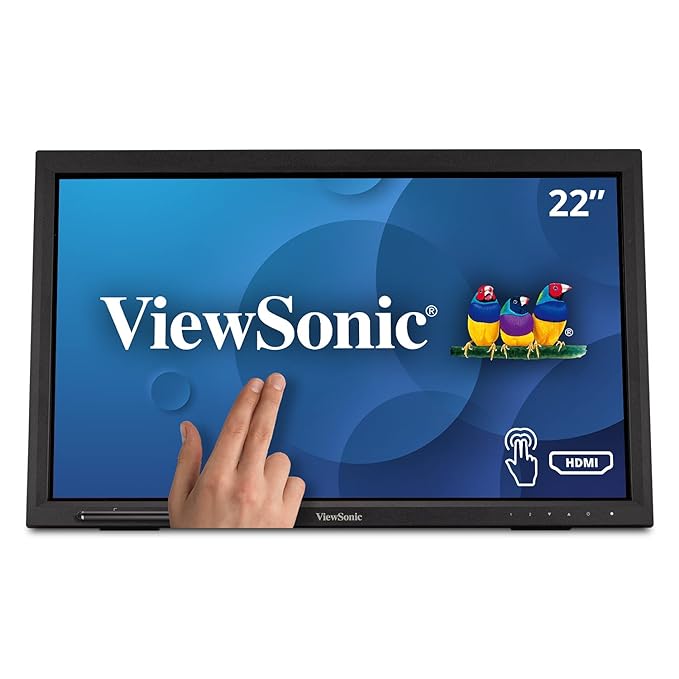 ViewSonic TD2223 22” FHD 75Hz VA Panel IR Touch Screen Monitor with Integrated Speakers