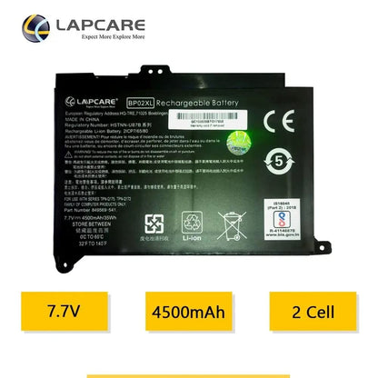 HP BP02XL Compatible Laptop Battery 34.65Whr 4500mAh 7.7V 2 Cell