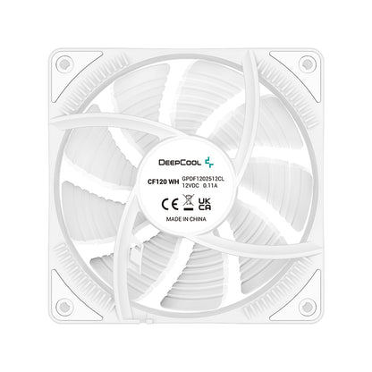 Deepcool CF120 WH MB Controlled 120mm ARGB LED Case Fan/Cooler - White
