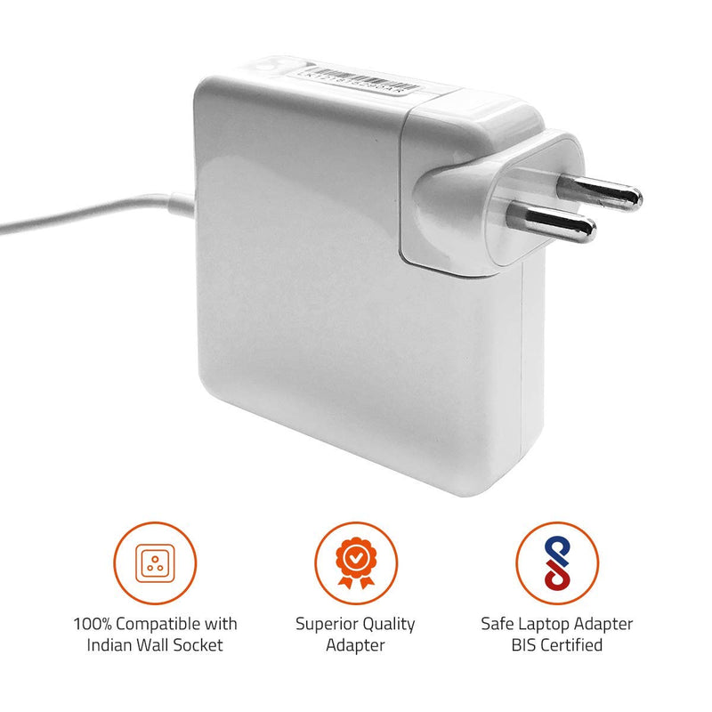 Apple MacBook 13 inch 45W T-Tip Pin 14.85V Compatible Laptop Charger Adapter