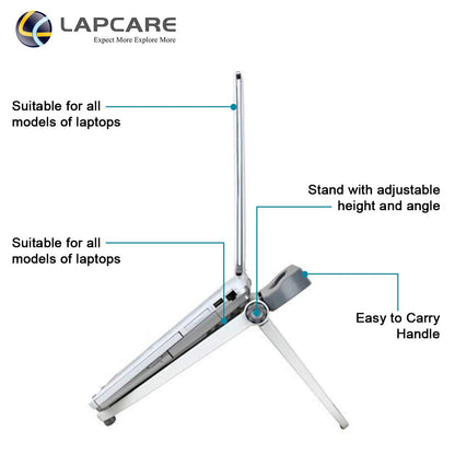 [RePacked] Lapcare Multi Functional Laptop Stand with Auto-Lock Joint