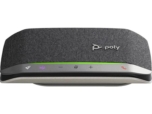 Poly Sync 20M Microsoft Teams Certified USB-C & Bluetooth Wireless Speakerphone - Silver