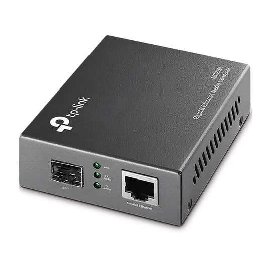 TP-Link Omada MC220L 1000BASE-T Gigabit SFP to RJ45 Ethernet Media Converter