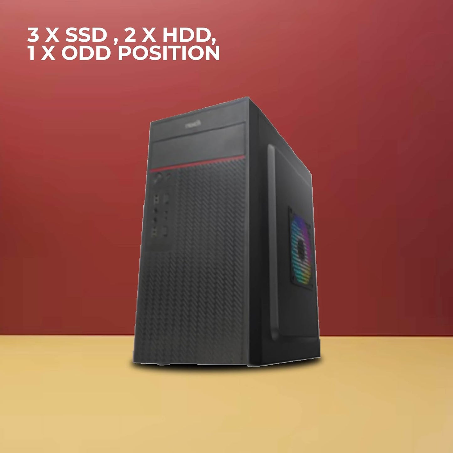 Foxin AKBAR Desktop Computer Case with 500w Power supply
